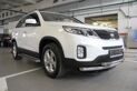 Защита переднего бампера двойная 63/51мм (НПС) KIA Sorento 2014-