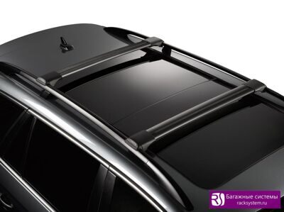 Багажник на рейлинги Roof Rack Rails R-54 Black